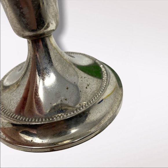 VINTAGE | 2 Silver Plated Candlestick Holders - Picture 8 of 11